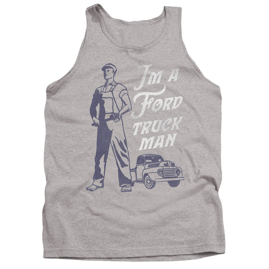 Ford Ford Truck Man Classic Mens Tank Top Shirt Athletic Heather Officially Licensed
