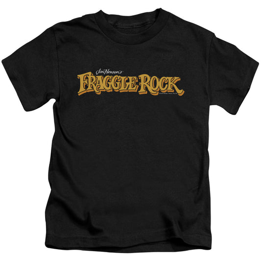 Fraggle Rock Logo Juvenile Kids Youth T Shirt Black