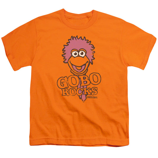 Fraggle Rock Gobo Rocks Kids Youth T Shirt Orange