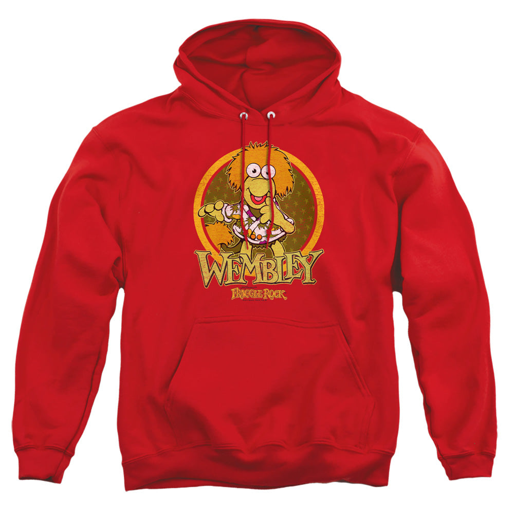 Fraggle Rock Wembley Circle Mens Hoodie Red