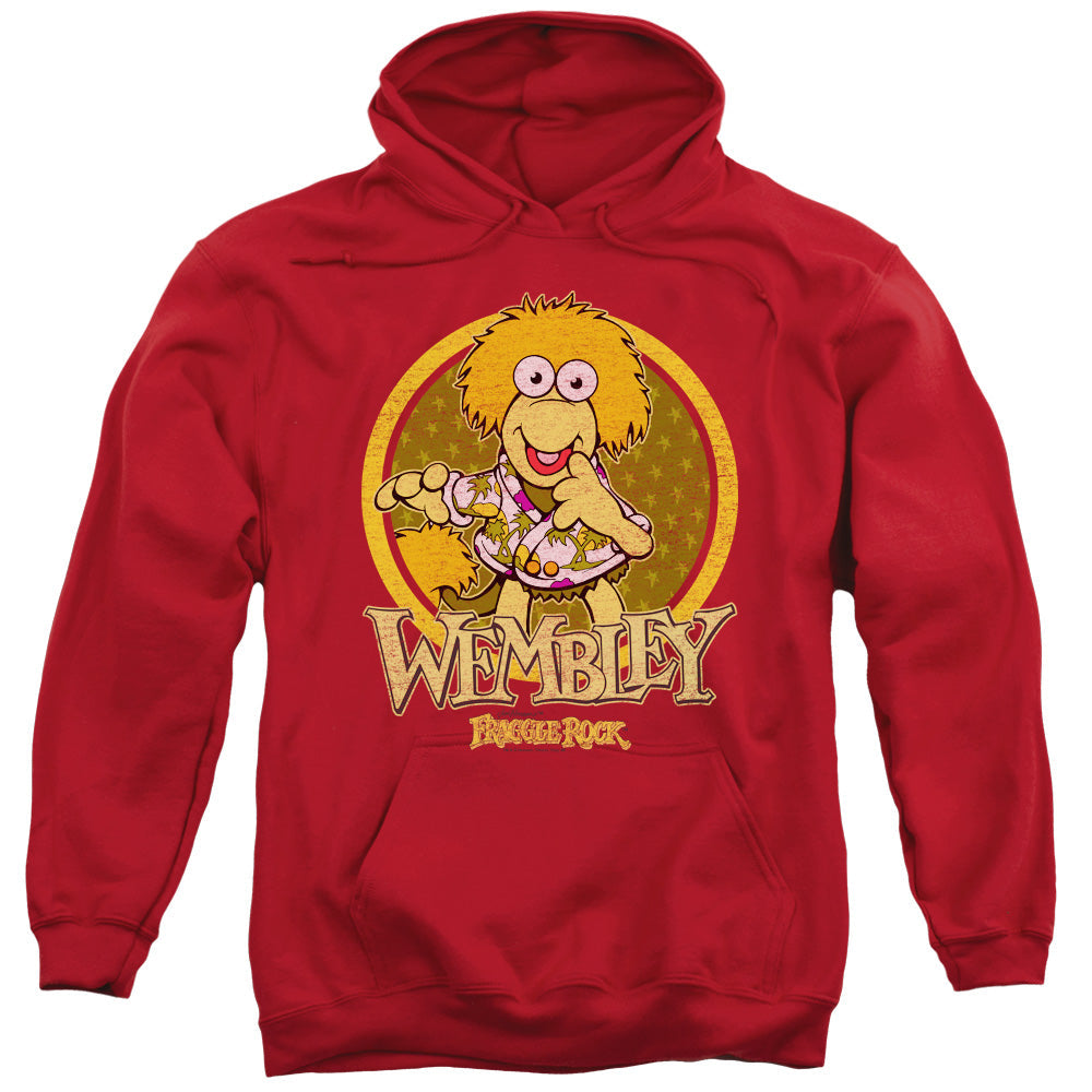 Fraggle Rock Wembley Circle Mens Hoodie Red