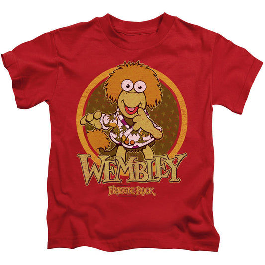 Fraggle Rock Wembley Circle Juvenile Kids Youth T Shirt Red
