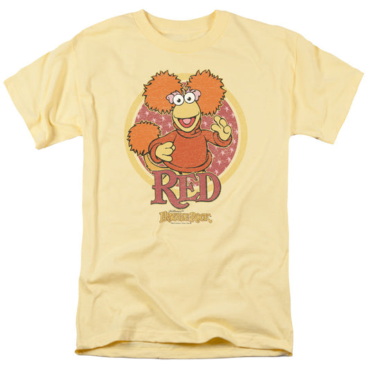Fraggle Rock Red Circle Mens T Shirt Banana
