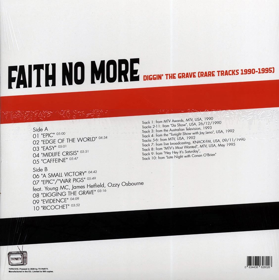 Faith No More - Diggin' the Grace (Rare Tracks 1990-1995) [2020 Unofficial] [New VInyl Record LP]