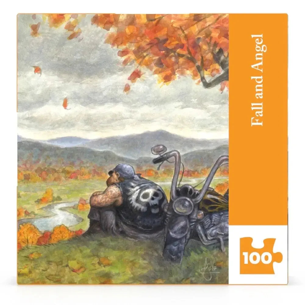 Fall & Angel by Peter de Sève 100 Piece Mini Jigsaw Puzzle NYPC