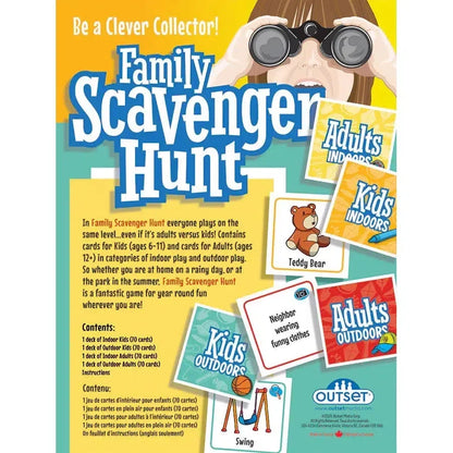 Family Scavenger Hunt Card Game Outset