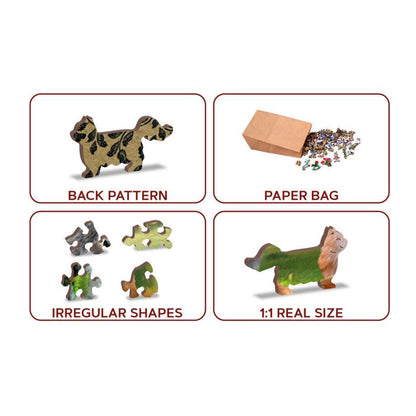 Farm Kindergarten 300 Piece Wood Jigsaw Puzzle Wooden City