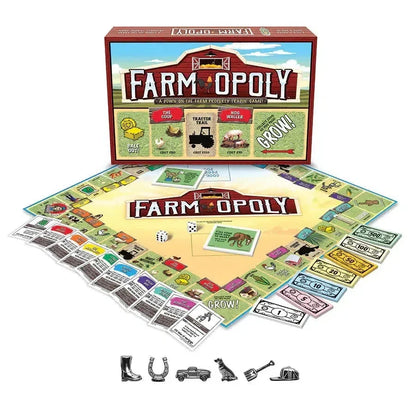 Farm-Opoly Board Game Outset