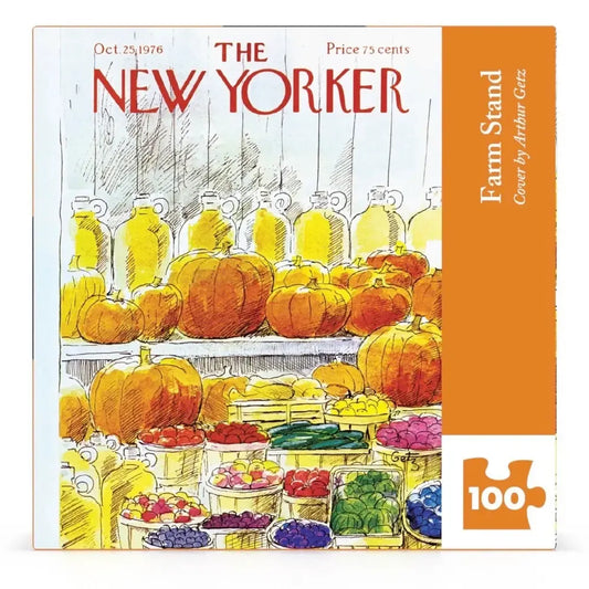 Farm Stand The New Yorker 100 Piece Mini Jigsaw Puzzle NYPC