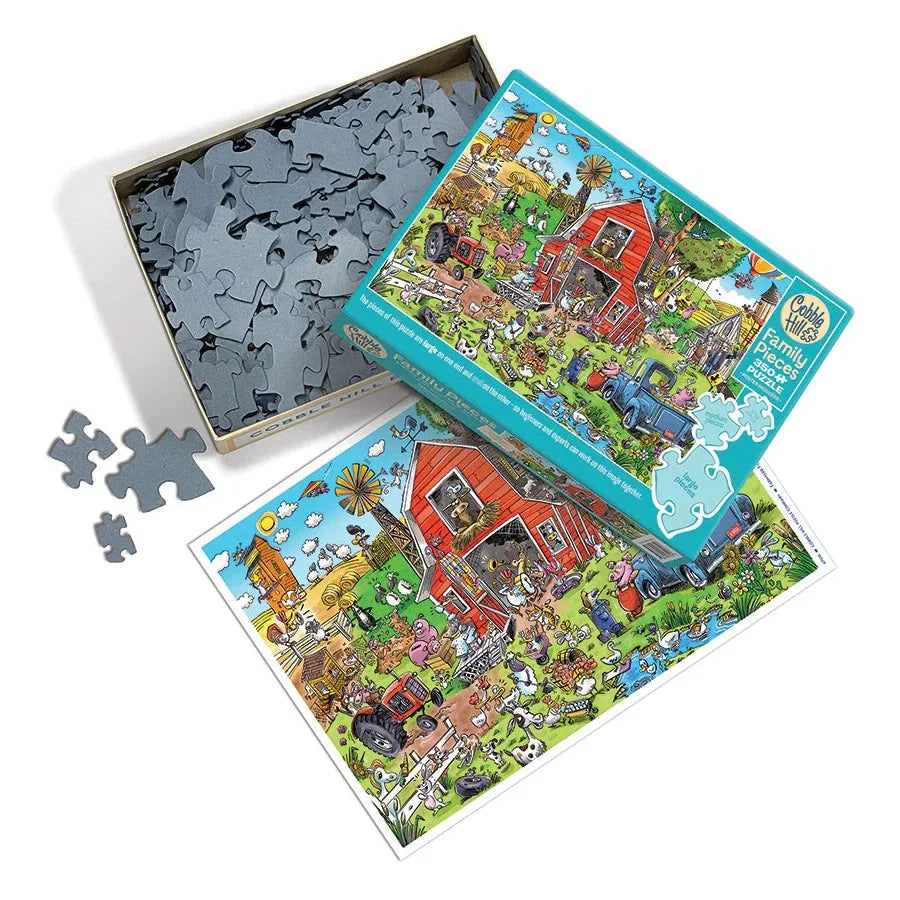 Farmyard Folly 350 Piece Family Jigsaw Puzzle Cobble Hill