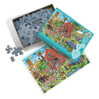 Farmyard Folly 350 Piece Family Jigsaw Puzzle Cobble Hill