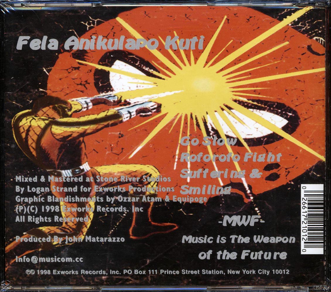 Fela Anikulapo Kuti - Music Is the Weapon of the Future [1998 Compilation] [New CD]
