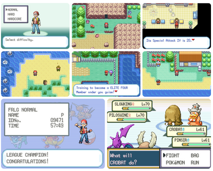 Pokemon FireRed ReIgnited GBA Pokemon ROM Hack Video Game Boy Advance