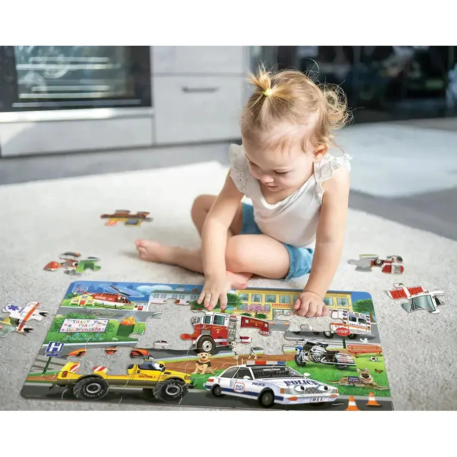 First Responders 35 Piece Floor Jigsaw Puzzle Cobble Hill