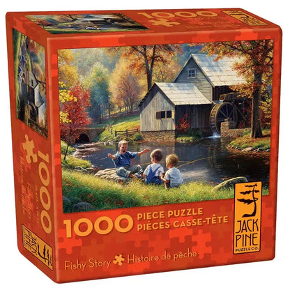 Fish Story 1000 Piece Jigsaw Puzzle Jack Pine