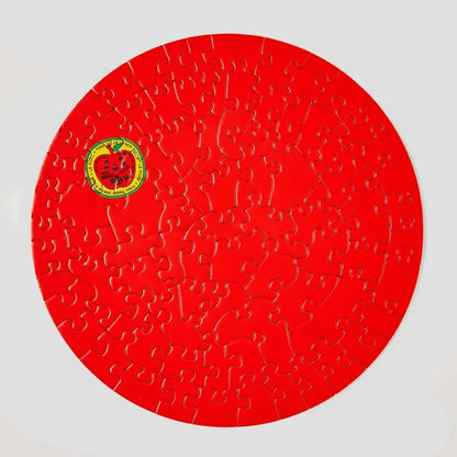 Flat Apple 81 Piece Round Jigsaw Puzzle Le Puzz