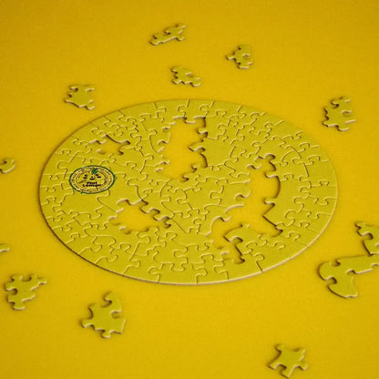 Flat Lemon 81 Piece Round Jigsaw Puzzle Le Puzz