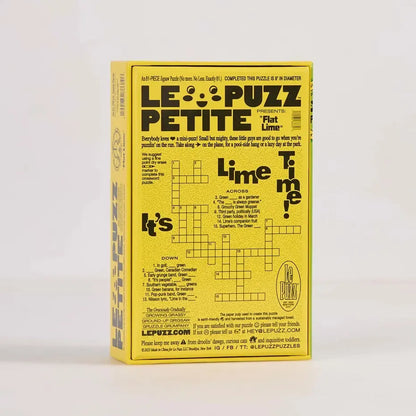 Flat Lime 81 Piece Round Jigsaw Puzzle Le Puzz