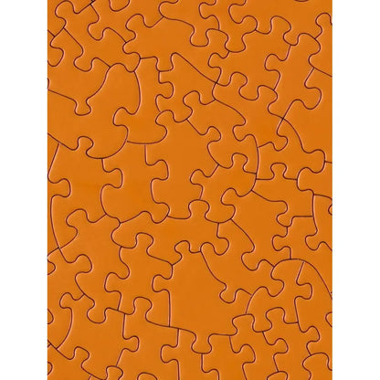 Flat Orange 81 Piece Round Jigsaw Puzzle Le Puzz