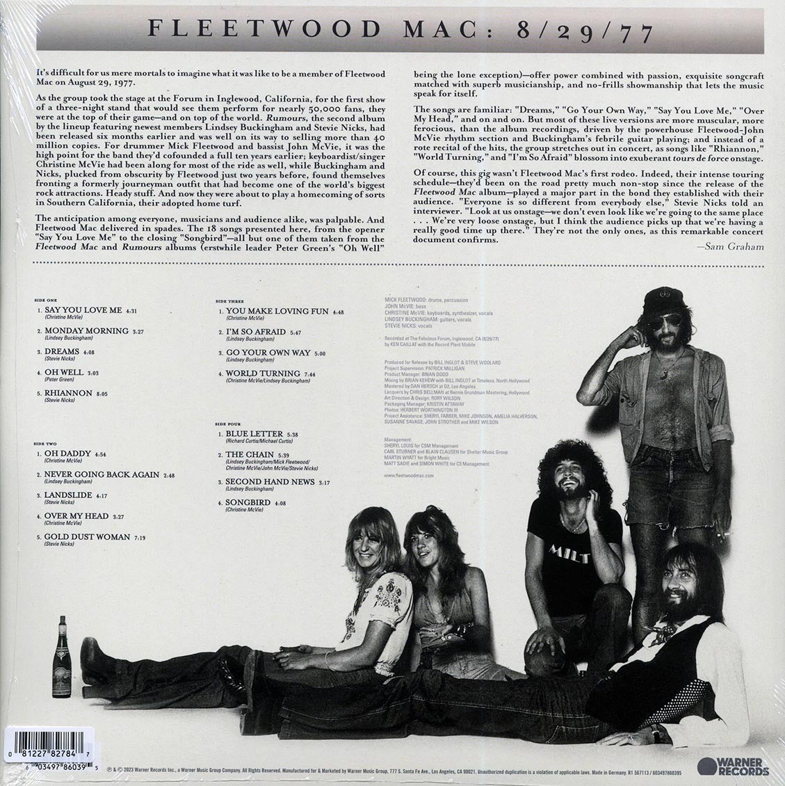 Fleetwood Mac - Rumours Live [2023 Limited Clear] [New Double Vinyl Record LP]