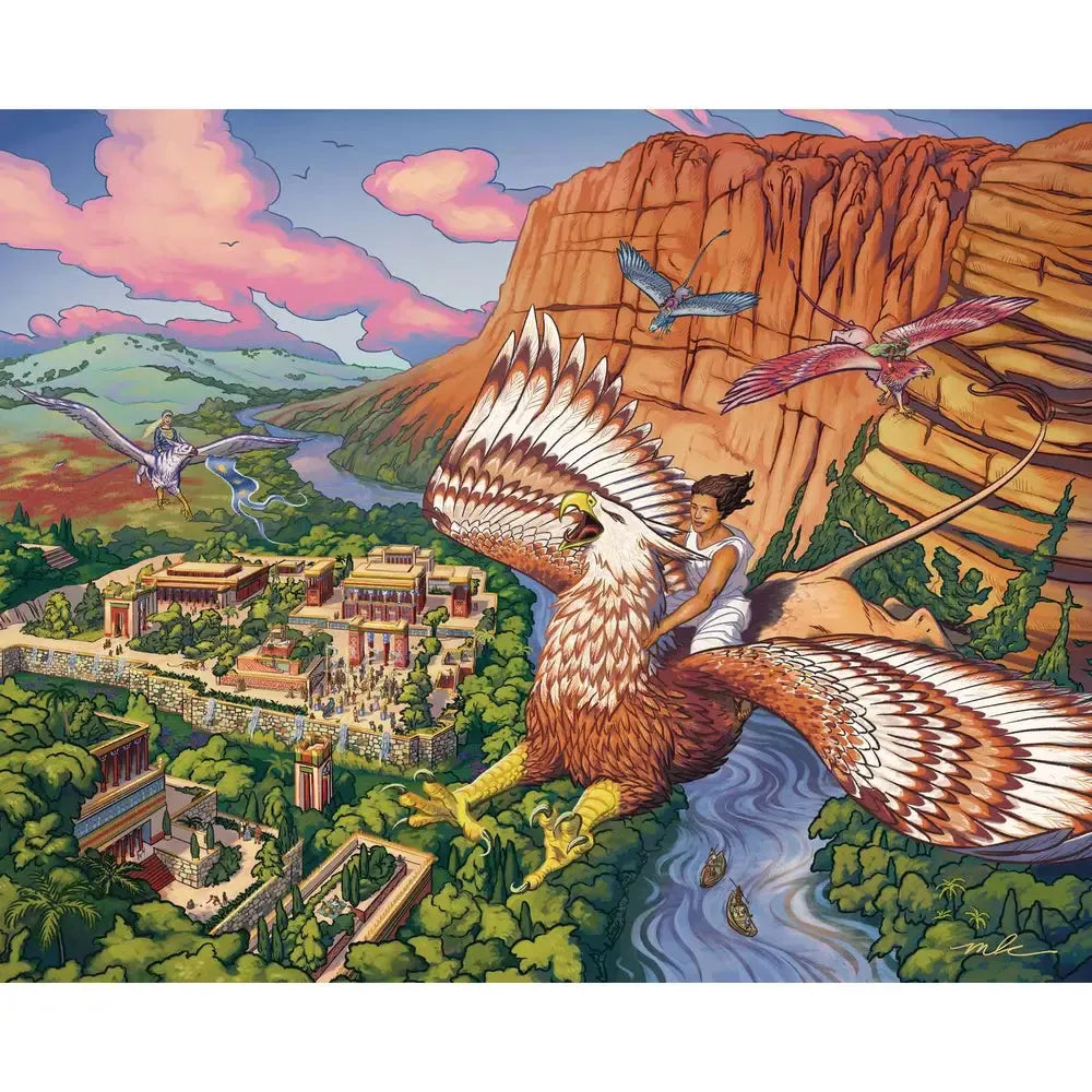 Flight of the Griffins 500 Piece Jigsaw Puzzle Boardwalk