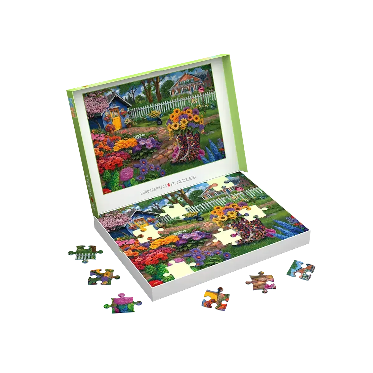 Flower Boots 48 Connecting Pieces Jigsaw Puzzle Eurographics