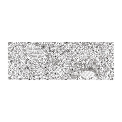 Flowers In Your Hair Color-In 1000 Piece Panoramic Jigsaw Puzzle Galison