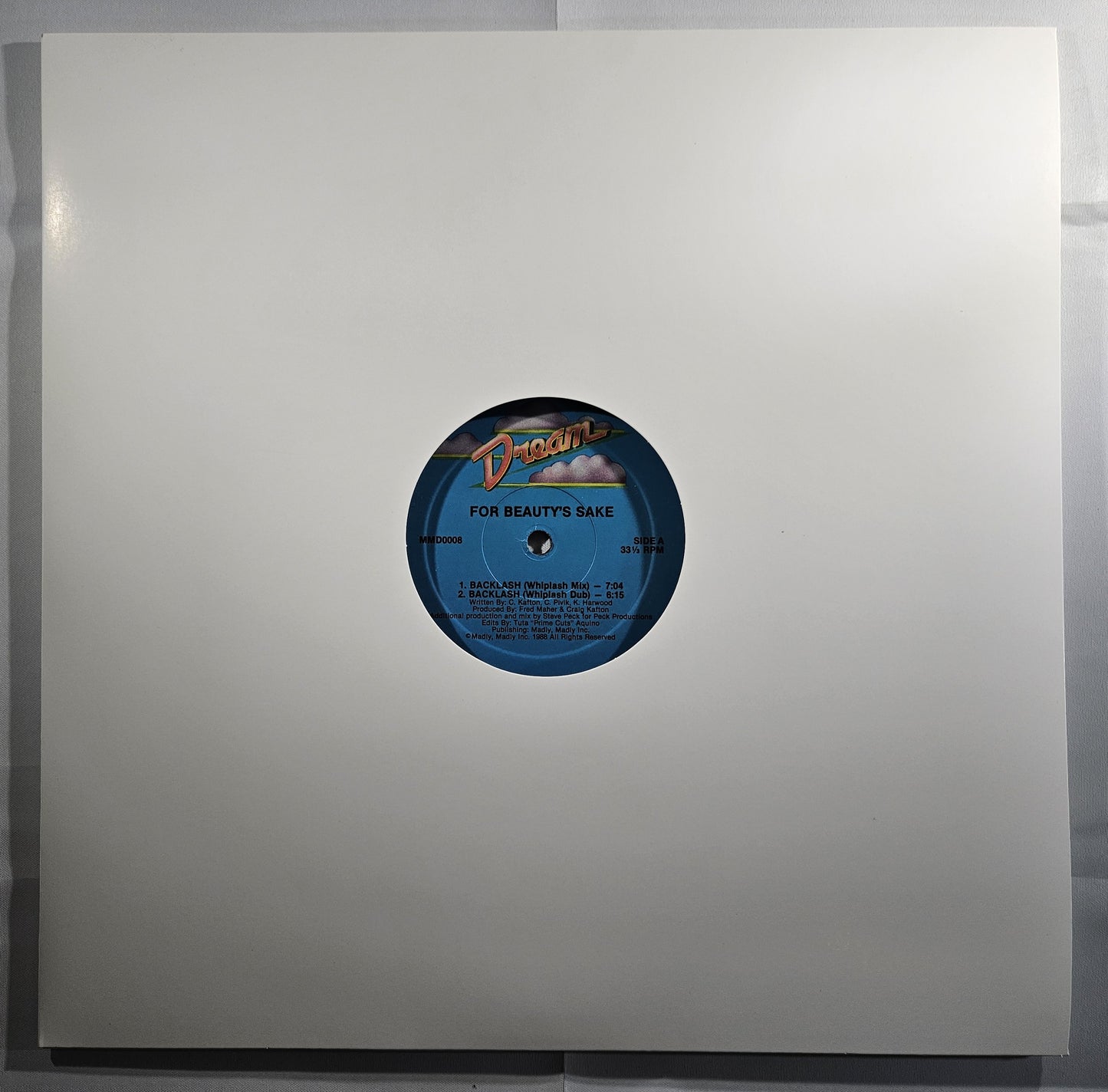 For Beauty's Sake - Backlash [1988 Used Vinyl Record 12" Single]