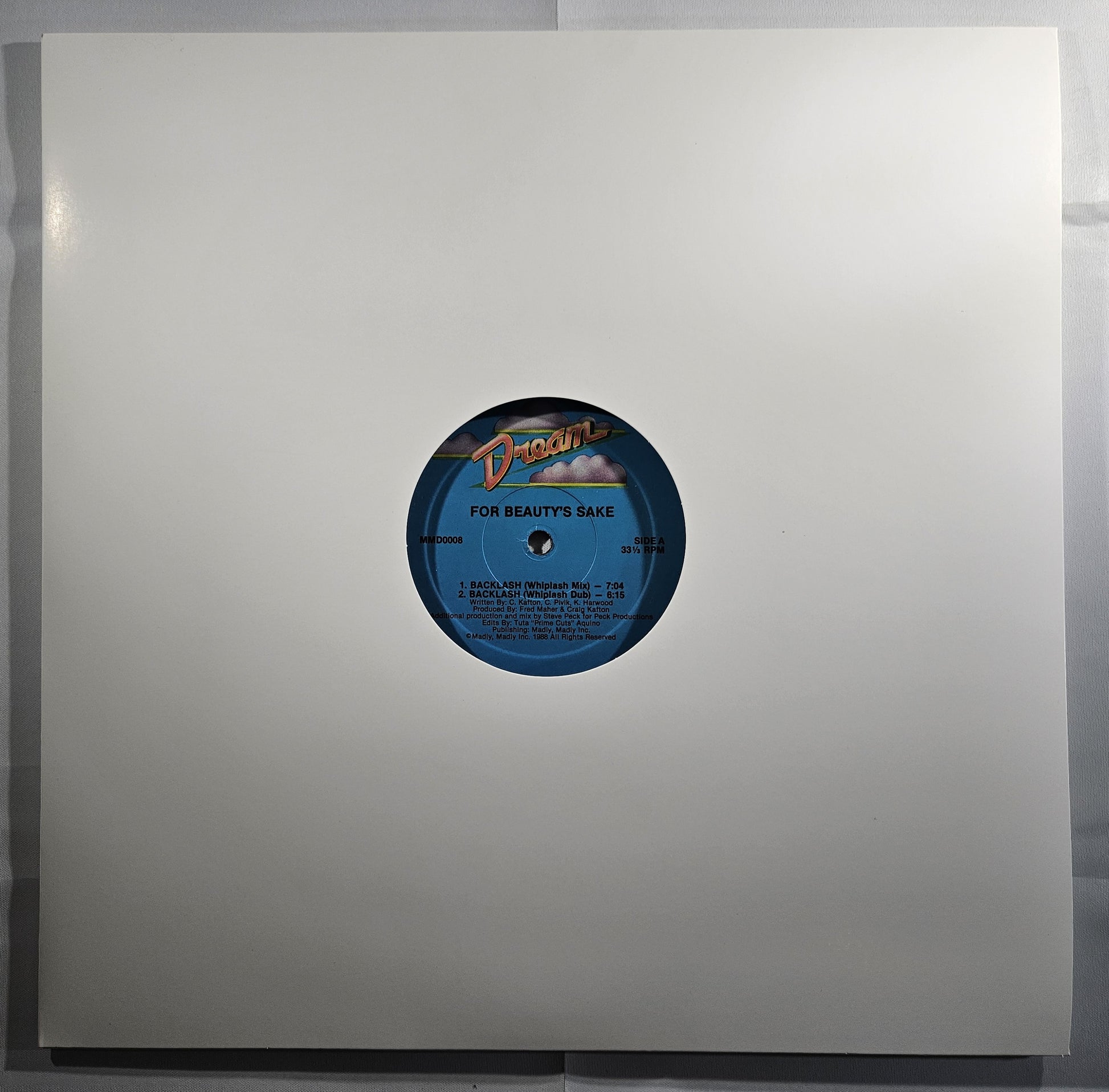 For Beauty's Sake - Backlash [1988 Used Vinyl Record 12" Single]