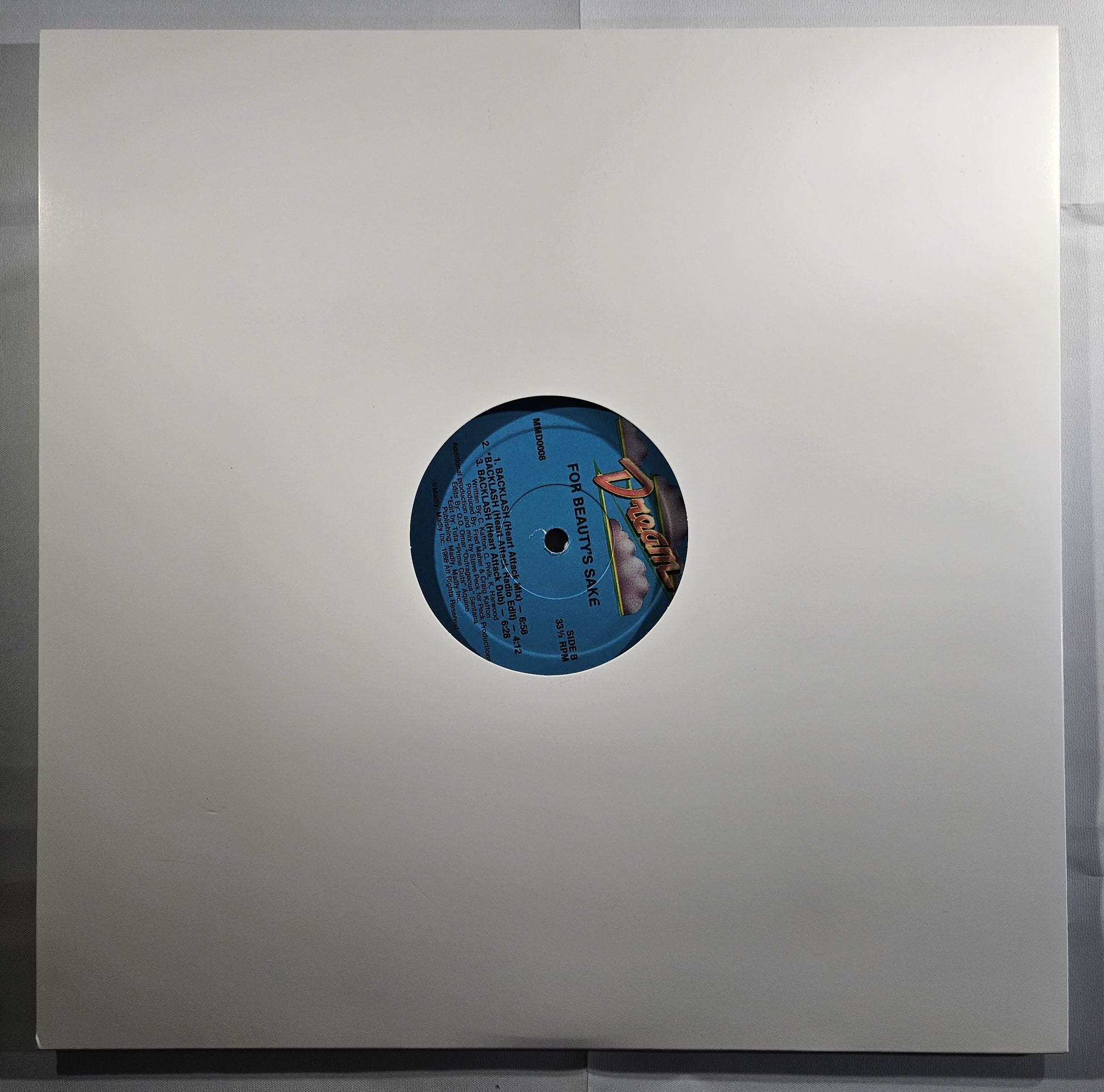 For Beauty's Sake - Backlash [1988 Used Vinyl Record 12" Single]