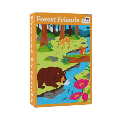 Forest Friends 99 Piece Mini Jigsaw Puzzle Puzzledly