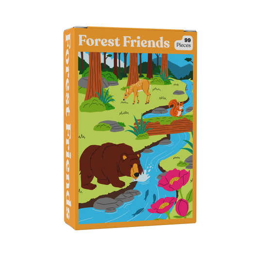 Forest Friends 99 Piece Mini Jigsaw Puzzle Puzzledly