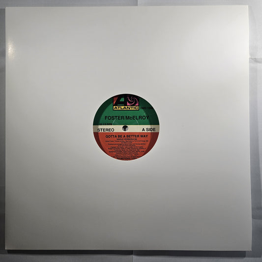 Foster McElroy - Gotta Be a Better Way [1989 Promo] [Used Vinyl 12" Single]