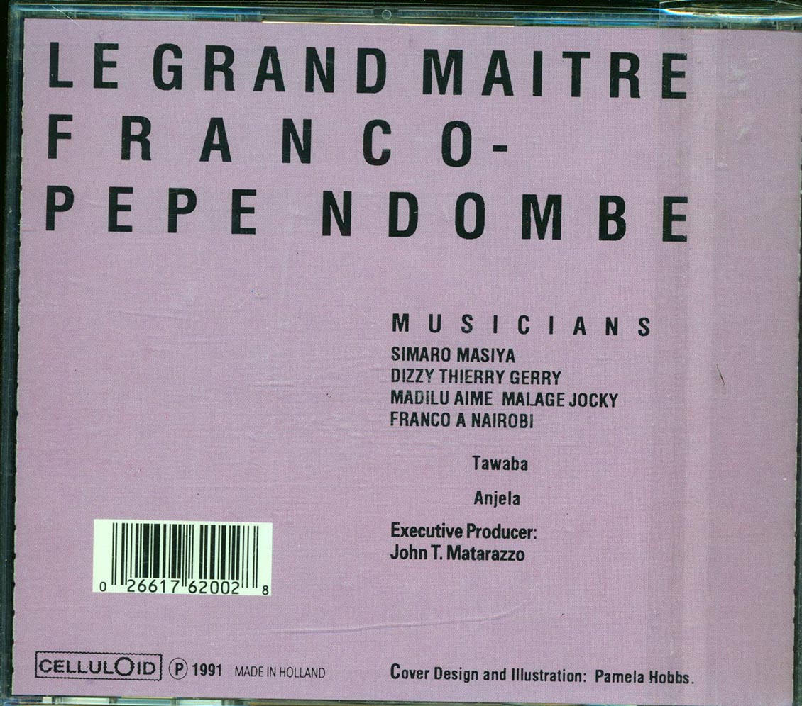 Franco, Pepe Ndombe Et Le TPOK Jazz - Attanquent Angela [1991 New CD]