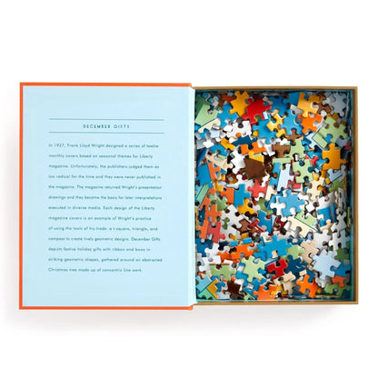 Frank Lloyd Wright December Gifts 500 Piece Jigsaw Puzzle Galison