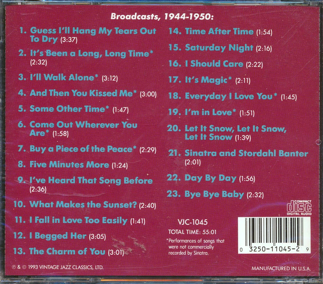 Frank Sinatra - Sings the Songs of Sammy Cahn and Jule Styne [1993 New CD]