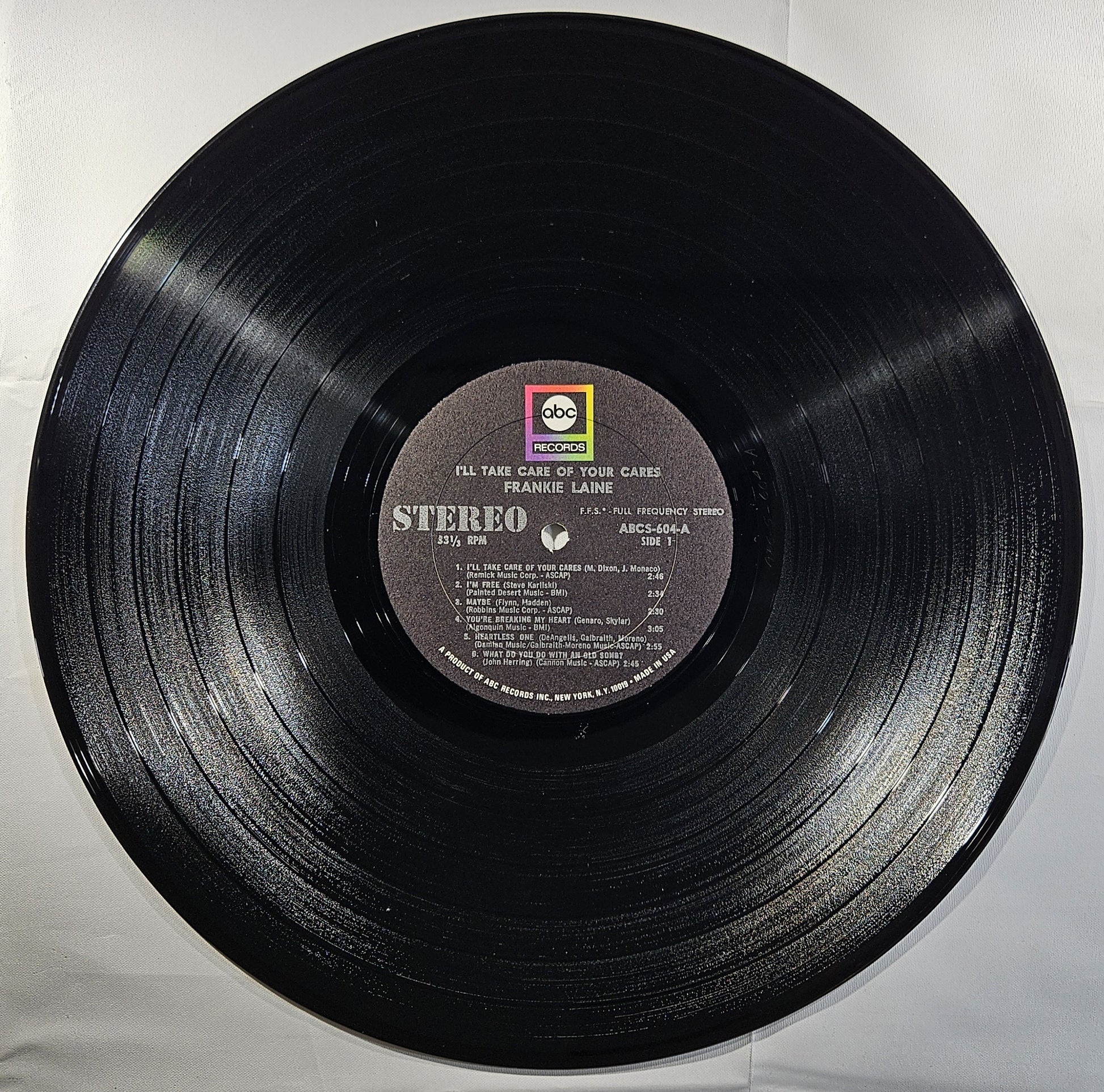 Frankie Laine - I'll Take Care of Your Cares [1967 Used Vinyl Record LP]