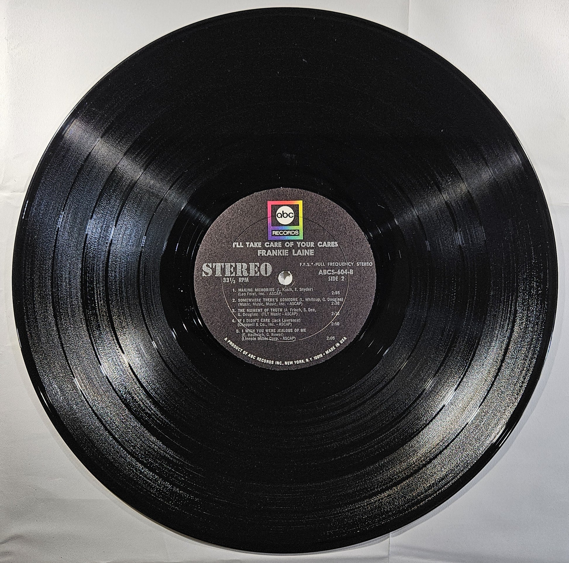 Frankie Laine - I'll Take Care of Your Cares [1967 Used Vinyl Record LP]
