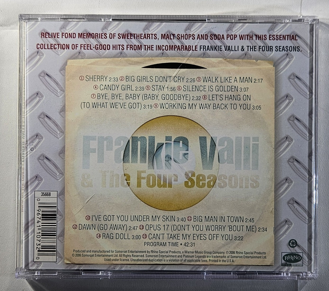 Frankie Valli & The Four Seasons - Back to the Diner [2006 Compilation] [Used CD]