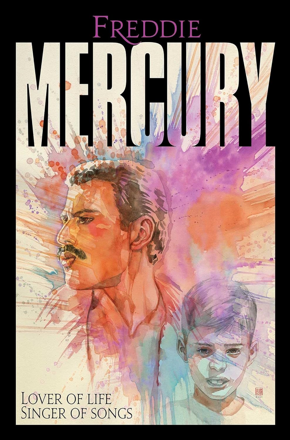 Freddie Mercury Shadows Illuminated Graphic Novel Book - Hardcover