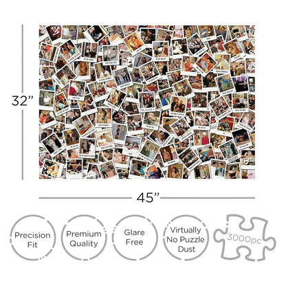 Friends Photo Collage 3000 Piece Jigsaw Puzzle Aquarius