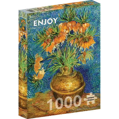 Fritillaries in a Copper Vase by Van Gogh 1000 Piece Jigsaw Puzzle Enjoy