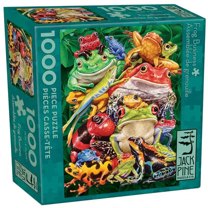 Frog Business 1000 Piece Jigsaw Puzzle Jack Pine