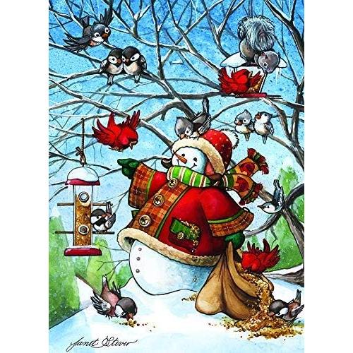 Frosty Feeds His Friends 1000 Piece Jigsaw Puzzle Cobble Hill