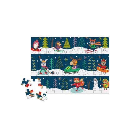 Frosty Frolics 80 Piece Mini Jigsaw Puzzle Micro Puzzles