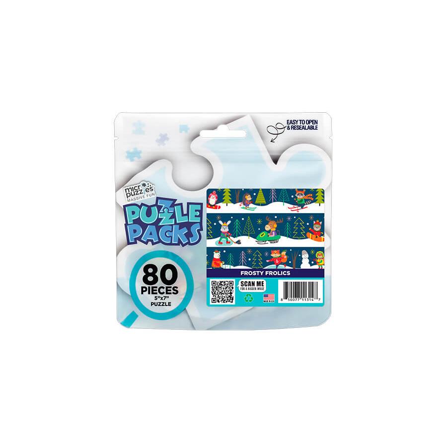 Frosty Frolics 80 Piece Mini Jigsaw Puzzle Micro Puzzles