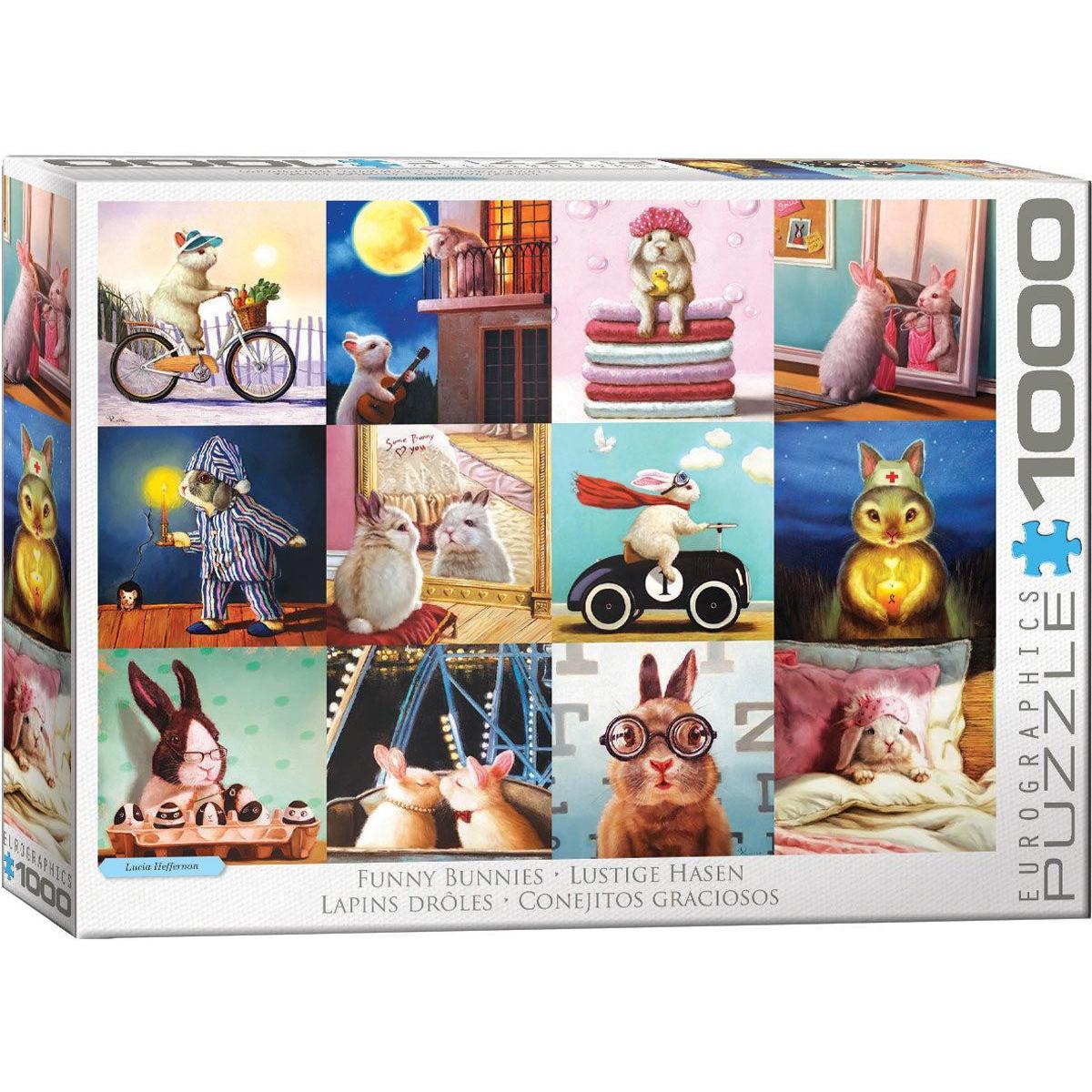 Funny Bunnies 1000 Piece Jigsaw Puzzle Eurographics