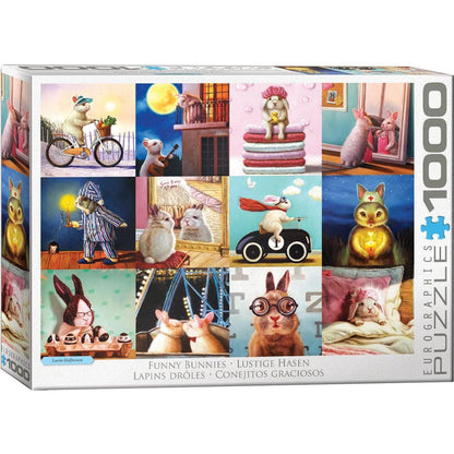 Funny Bunnies 1000 Piece Jigsaw Puzzle Eurographics