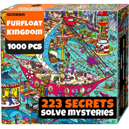 Furfloat Kingdom "Seek & See" 1000 Piece Jigsaw Puzzle Quokka