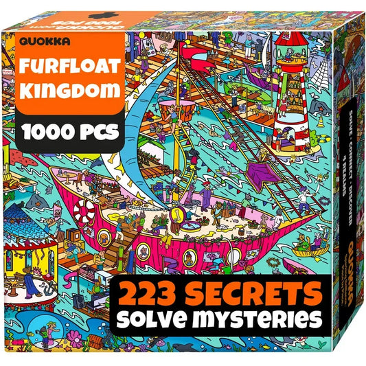 Furfloat Kingdom "Seek & See" 1000 Piece Jigsaw Puzzle Quokka